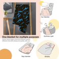 thumbnail image 5 of Custom Name Hammerhead Shark Blanket Gifts for Girls Boys Shark Gifts for Shark Lovers Personalized Shark Throw Blanket for Teens Flannel Fleece Customized Animal Ocean Fish Blankets for Sofa 60x50In, 5 of 6