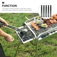 thumbnail image 6 of MEIBUTYUP 5-Piece Black Metal Tongs Set for Outdoor Camping, Barbecue, Grilling and Kitchen Use, 6 of 6