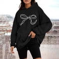 thumbnail image 4 of Chandail à Capuche pour Femmes, Manches Longues, Motif Sportswear, Mode 2025, Décontracté, 4 of 6