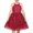 Red Leaves, variant on Girls Dress Turquoise Butterfly Embroidered Halter Dress Party 5
