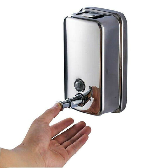 GARVALON 1Set Lotion Pump Silver Rectangular for Kitchen and Bathroom Use