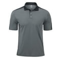 thumbnail image 2 of QPNGRP Men's summer short sleeved Golf polo shirt lapel casual slim fit Gray S, 2 of 8
