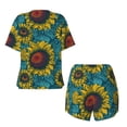 thumbnail image 5 of Xecao Sunflowers print Swimsuit for women, Summer-ready, sporty style.Quick-dry fabric. Many sizes & colors., 5 of 9