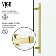 thumbnail image 2 of VIGO Luca 60" x 79" Single Sliding Frameless Shower Door with RollerDiskTM technology, 2 of 5