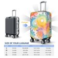 thumbnail image 2 of Multi-Size Suitcase Protective Cover Full Range Double Stitching Invisible Zipper For Travel Business White Tie-Dye Background Rainbow Colors Large, 2 of 8