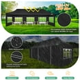 thumbnail image 6 of COBIZI Heavy Duty 10x30 Party Tent,Commercial pop up Canopy for Parties,Waterproof Gazebos, 8 Sidewalls,Waterproof UPF50+,Black, 6 of 6