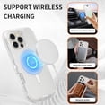 thumbnail image 2 of Funda transparente para iPhone 16 Pro compatible con MagSafe, funda de carga magnética de triple capa, resistente a golpes y caídas, 6,3 pulgadas, 2 of 6