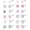 Sliver, variant on 12 Pairs Hypoallergenic Earrings for Women Surgical Steel Screw Back Earrings for Sensitive Ears Cute Heart CZ Flower Ball Tiny Flat Back Stud Earring,Gold