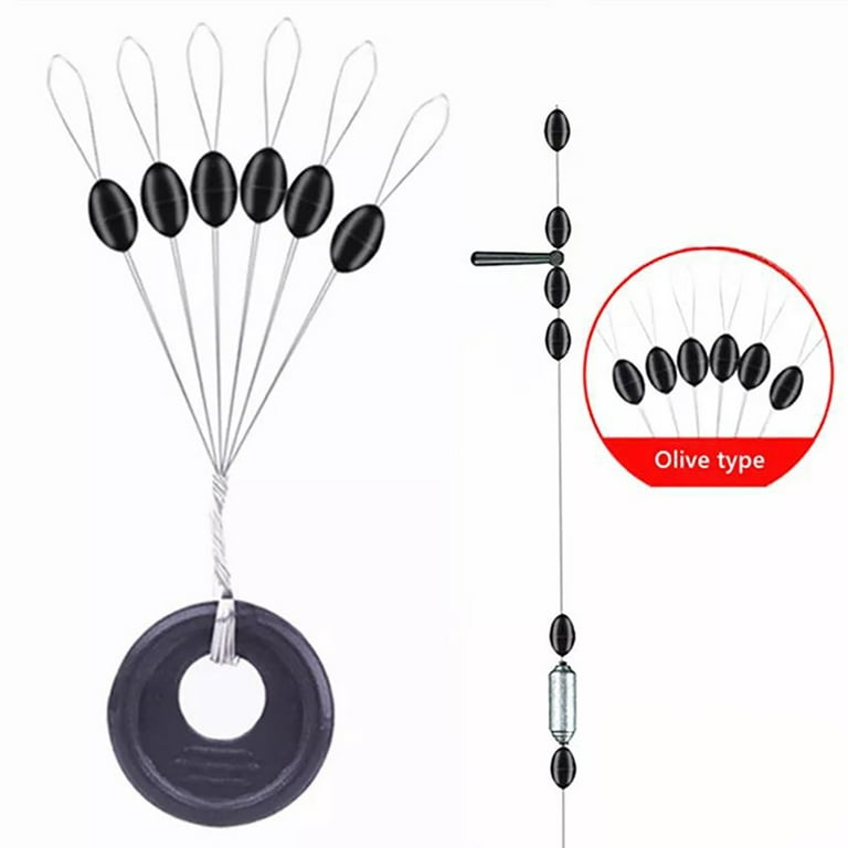 100Pcs Rubber Space Bean Stopper 4 Sizes Carp Fishing Accessories Suitable  for Fishing Line 