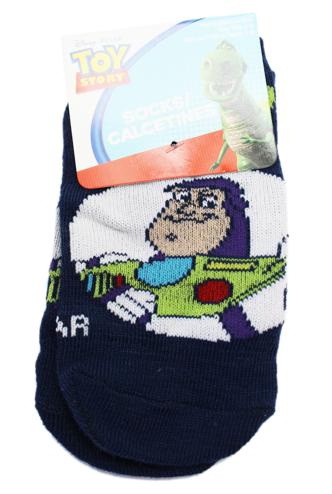 Disney Pixar's Toy Story Buzz Lightyear Navy Colored Socks (1 Pair, Size 4-6) - image 1 of 1