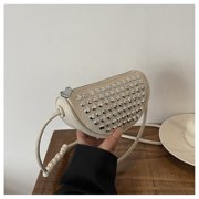 Aellinatey Elegant Studded Underarm Bags for Women Shoulder Bag Travel Satchel Purse