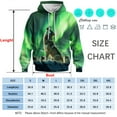 thumbnail image 5 of Rebaike Wolf Hoodie for Men Dark Forest Animal Graphic Sweatshirts, 5 of 8