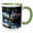 Green/White, variant on 3drose, Usa, Maine, Mount Desert. Bernard Harbor Reflections at Twilight, 11oz Magic Transforming Mug
