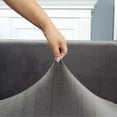 thumbnail image 3 of Fundas de terciopelo para sofá en forma de L de felpa para el hogar, fundas de sofá elásticas para sala de estar, funda de sofá elástica para esquina Chaise Longue, 3 of 5