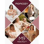 Momcozy Breast Pump Hands Free Upgraded Mobile Flow, M9 App Discreet Control Personalized Multi-Modes & 15 Levels, 1 Pack