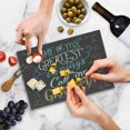 thumbnail image 5 of Grandma Cutting Board, Greatests Call Me Grandma Words with Ornamental Swirled and Curved Lines, Decorative Tempered Glass Cutting and Serving Board, in 3 Sizes, by Ambesonne, 5 of 5