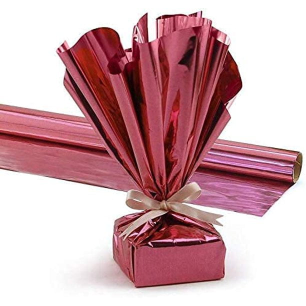 PMU Gift Wrap Mylar Roll Metallic Baby Pink 24 Inches X 8.3 Feet 1.4 Mil  PVC Film Highly Reflective Foil Material, Great for Gifts, Baskets, Arts &  Crafts, Balloon Weights, Décor Pkg/1 - Walmart.com