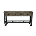 thumbnail image 4 of 72 In x 24 In. 3 Drawer Rolling Industrial Workbench with Wood Top - Aged Macadamia, 4 of 12