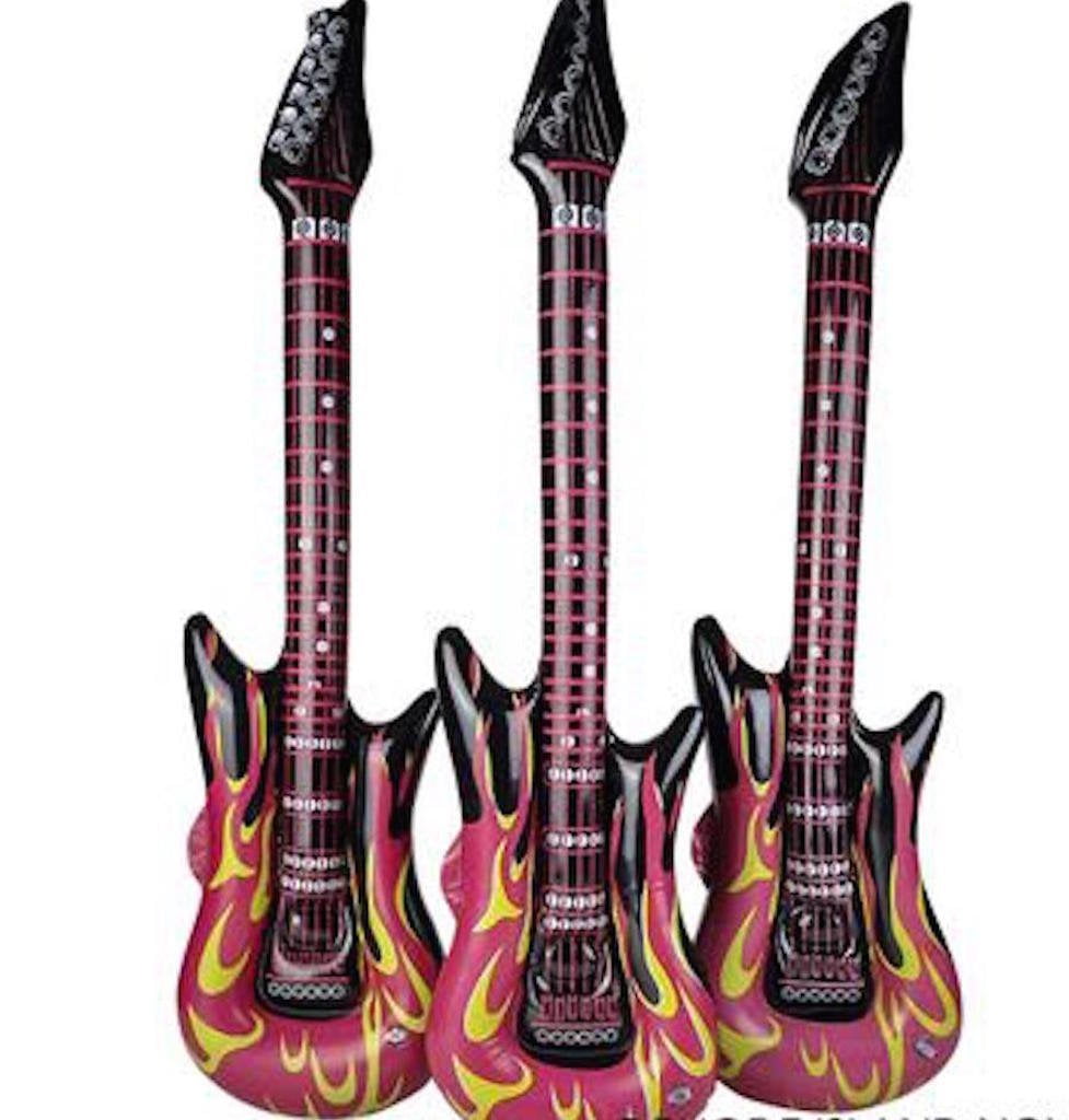 inflatable toy guitar