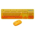 thumbnail image 2 of Clavier et Souris Sans Fil Rétro Punk, Clavier USB 2,4G avec Ensemble de Souris de Jeu Réglable à 3 DPI, 2 of 7