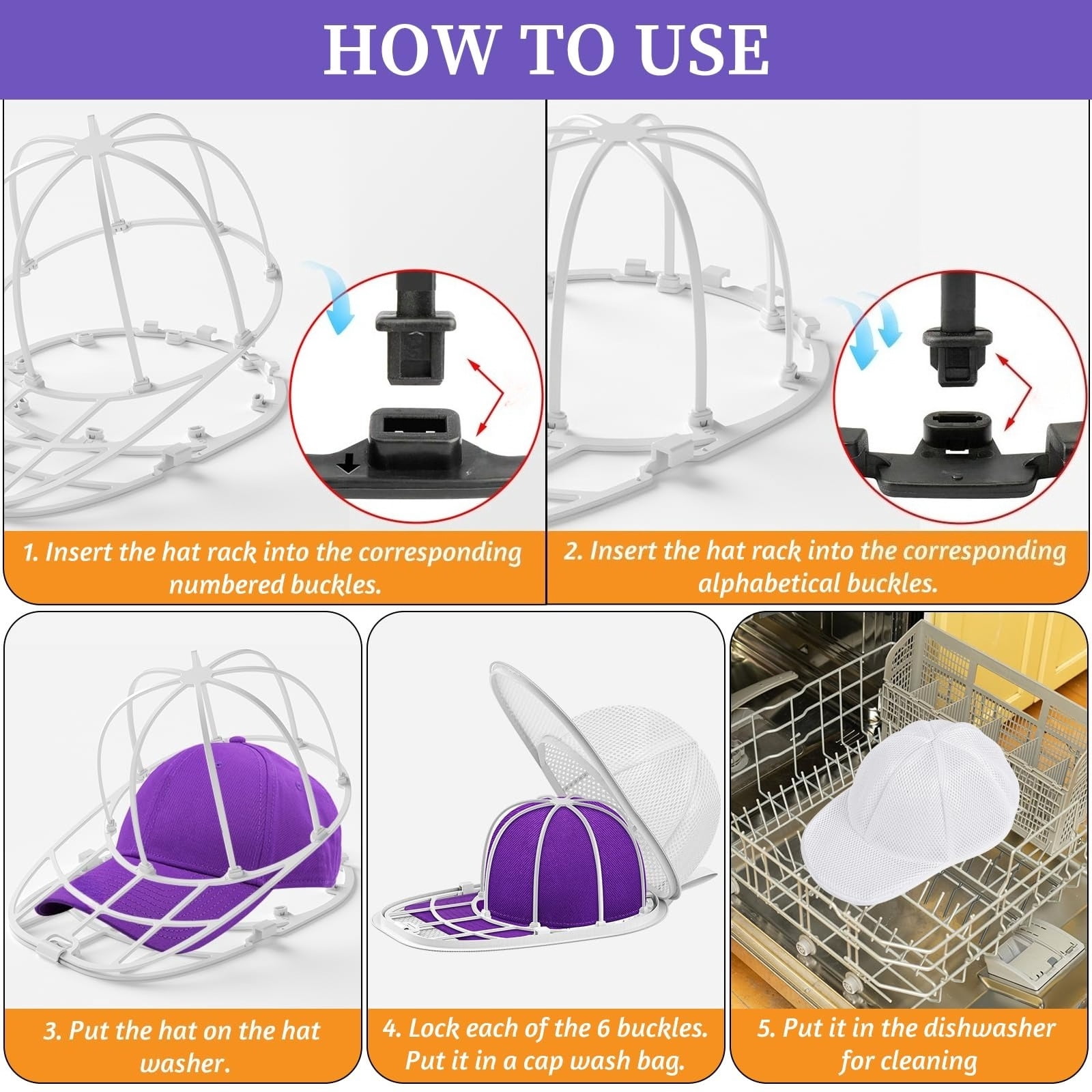 Hat Washer for Washing Machine Hat Washer Cage Hat Cleaner for Baseball Caps Fit for Adult  Baseball Caps