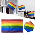 thumbnail image 1 of Drapeau Arc-en-Ciel à Tenir à la Main Ou à Suspendre en Extérieur, Symbole de Fierté LGBT, 1 of 9