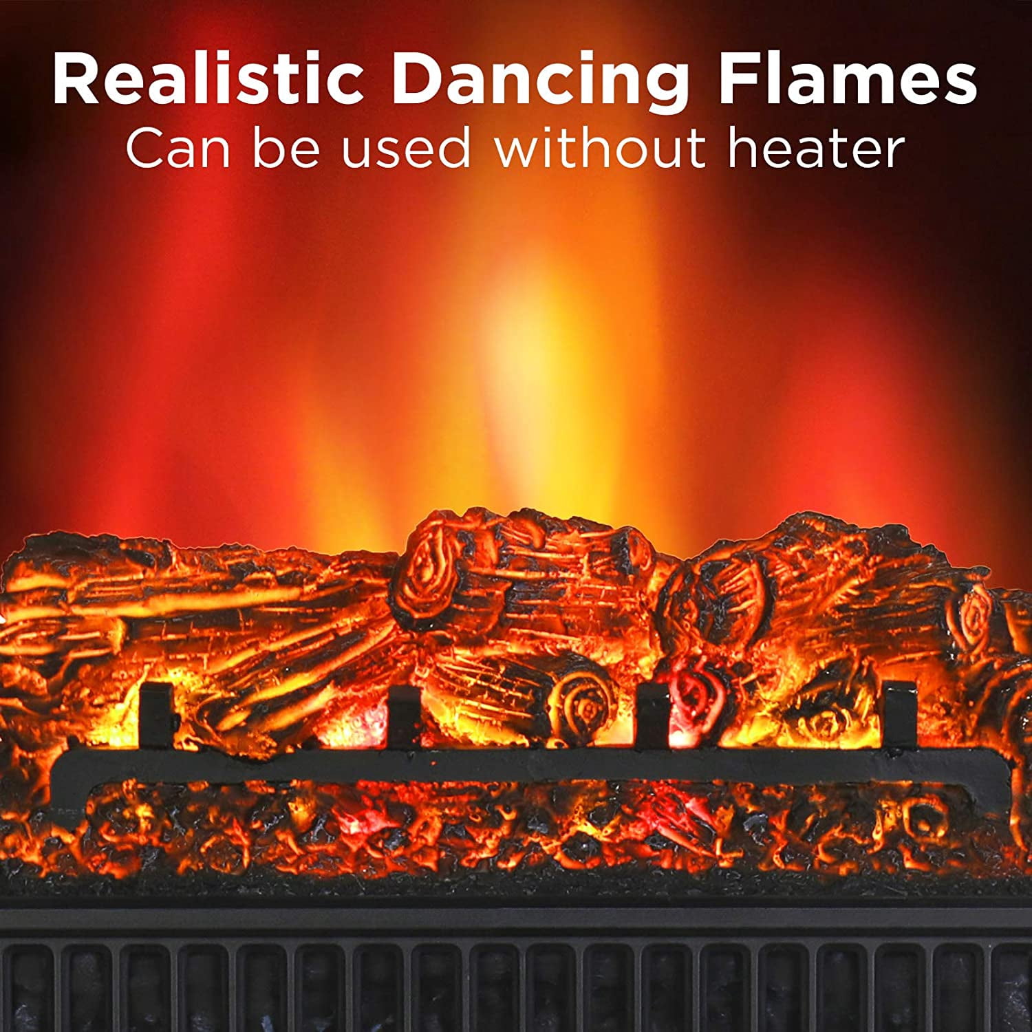 Turbro EF23-PB Electric Fireplace Logs, 23 Remote Control, Insert Log,  Thermostat, Timer, 1400W - Walmart.com
