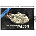 thumbnail image 3 of Star Wars: Saga - Millennium Falcon Wall Poster, 14.725" x 22.375", Framed, 3 of 6