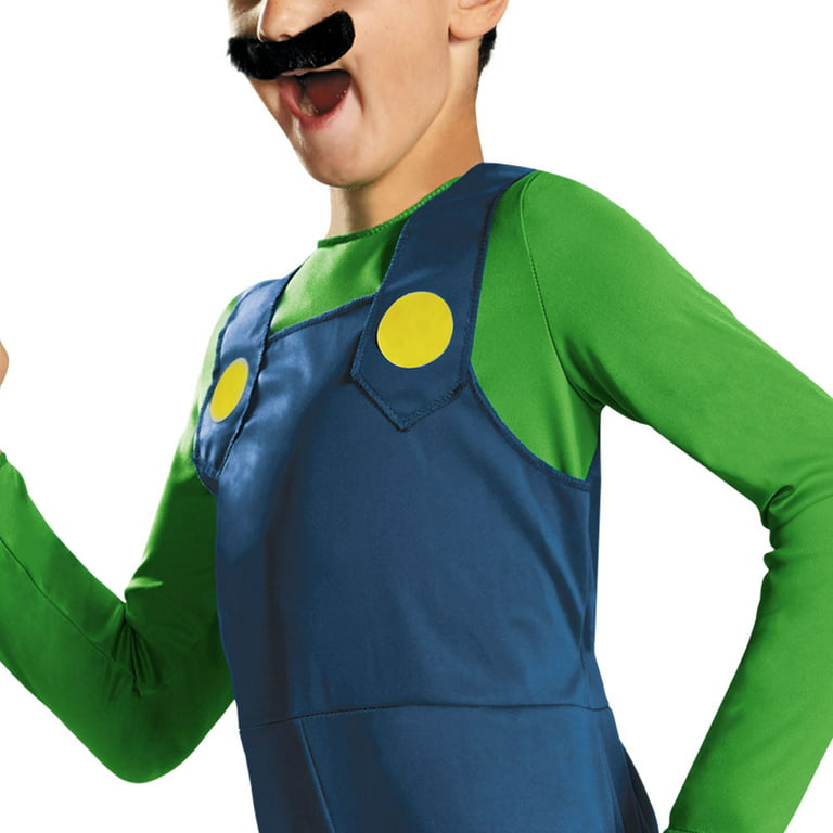 Disguise Nintendo Super Mario Brothers Boys Classic Luigi Halloween Costume  