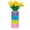 Yellow, variant on Easter Bunny & Tulips Floral Arrangement Kit with 15 Stems, Vase and 60 High Elastic PU Sponge Rabbits for DIY Stamp Flower Decor, Party Centerpiece and Home Display (156字符)