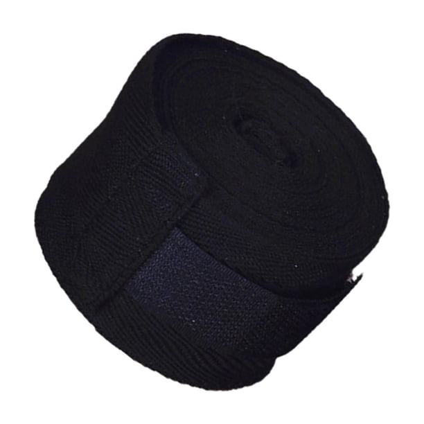 Yuarrent Vendas de boxeo para adultos y niños, muñequeras para taekwondo, muay thai y kickboxing, color rojo Boxeo Negro 5m
