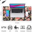 thumbnail image 5 of Long Mouse Pads for Desk,Pioneer Flower Floral Print Pattern Desk Mats on Top Of Desks, Desk Mouse Pad Extra Large with 3mm Non-Slip Base and Stitched Edge for Gaming,Office,Work,Home 31.5"x15.7", 5 of 6