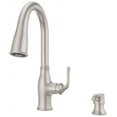 thumbnail image 6 of Pfister F-529-7RSSRB Rosslyn 1.8 GPM Single Hole Pull Down Kitchen Faucet - Black, 6 of 7