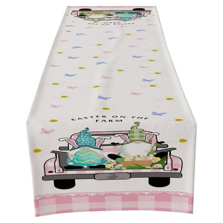 

TANGNADE Happy Easter Kitchen Decor Indoor Outdoor Family Party Decor Party Supplies Decorative Table Banner
