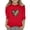 Red, variant on Little Girls Cute 3/4 Sleeve T Shirts Heart Print Fashion Crew Neck Casual T Shirt Top Size 7-8T ,Black