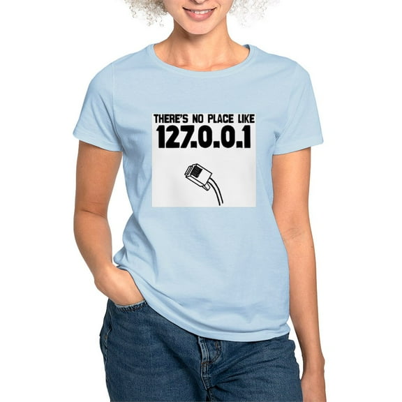 CafePress - 127.0.0.1 Women's Pink T Shirt - Women's Classic T-Shirt