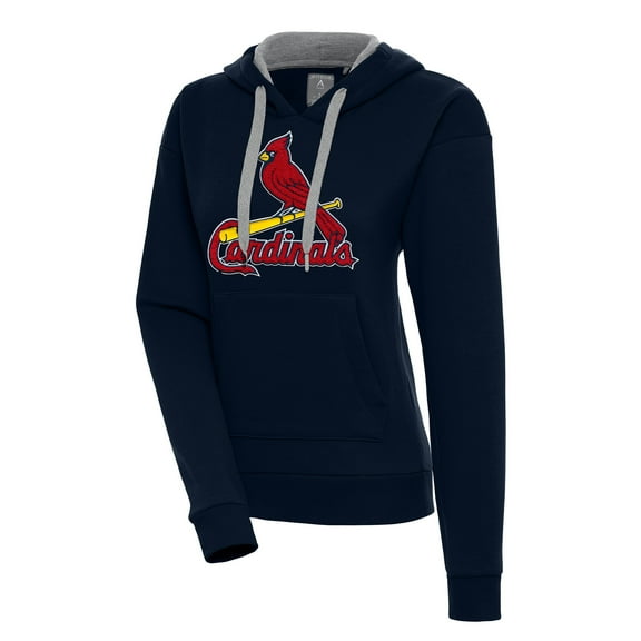 Women's Antigua  Navy St. Louis Cardinals Victory Pullover Hoodie