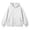 White, variant on Girls Solid Fleece Zip Up Hoodie Jacket, Casual Long Sleeve Hooded Sweatshirt Coat, Soft Warm Outerwear for Kids Autumn Winter School Daily Leisure Wear(White,7-9 Years)