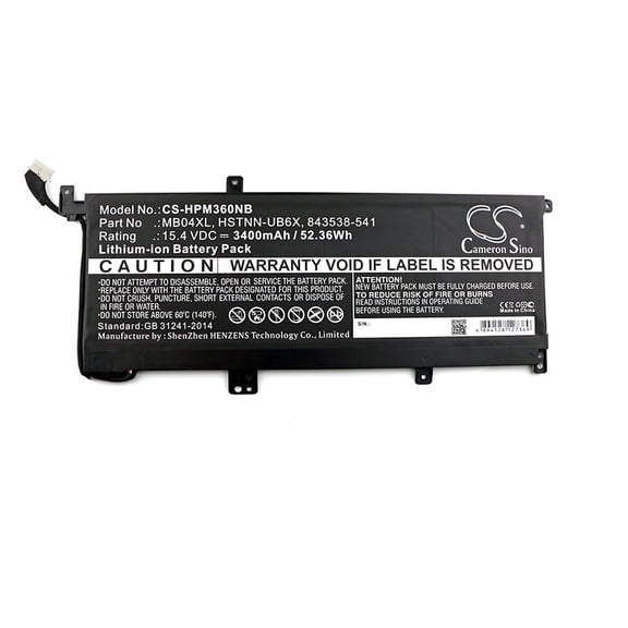 3400mAh TPN-W120 MB04055XL HSTNN-UB6X 844204-855 843538-541 844204-850 MB04XL MBO4XL TPN-W119 Battery for HP Envy X360 15-AQ000N