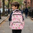thumbnail image 5 of Garronmavis Pink Deer Bow Backpack for Girls, 17 Inch Lightweight School Bag for Ages 9-12, Elementary Backpack with 600D Breathable & Multi-Pockets, 5 of 7