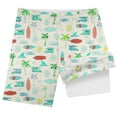 thumbnail image 4 of WOYY Big Boys Quick Drying Swim Trunks with Compression Liner Beach Shorts, 4 of 4