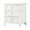 White, variant on 3 Drawer Nightstand In White Satin - Feature, Solid Wood & Constructed Article Integrated 3 Sheen Assembled