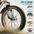 thumbnail image 3 of Aostirmotor 26inch 500W Fat Tire Ebike with Removable 48V 15Ah Lithium Battery, 3 of 12