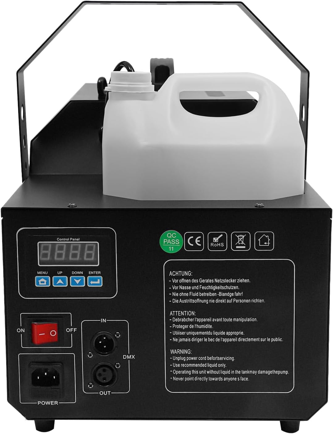 3-in-1 LED Snowflake Machine, Equipped W/ 12 RGB LED Lights and 3 Lighting Function Modes, 5.3Qt Large Capacity, for Theaters, Parties, Weddings, Christmas, and Business Events
