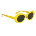 thumbnail image 4 of Gafas de sol con lentes ovaladas, estilo retro, atrevido y moderno, montura gruesa, estilo vintage de los años 80. B 2, 4 of 6