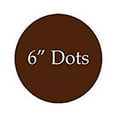 thumbnail image 2 of VWAQ Polka Dots Circles Pack of (12) Peel & Stick Decal Dots Colors Choice Kids (Brown), 2 of 3