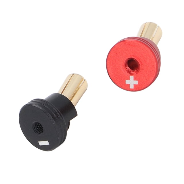 2pcs RC Batería Conchipsos de Transmision Térmico Set, Conector de Enchufes de Plátano de Disipador Térmico RC para 1/10 AUTOS DE RASTREADOR RC FUERA DE CARRETERA DE