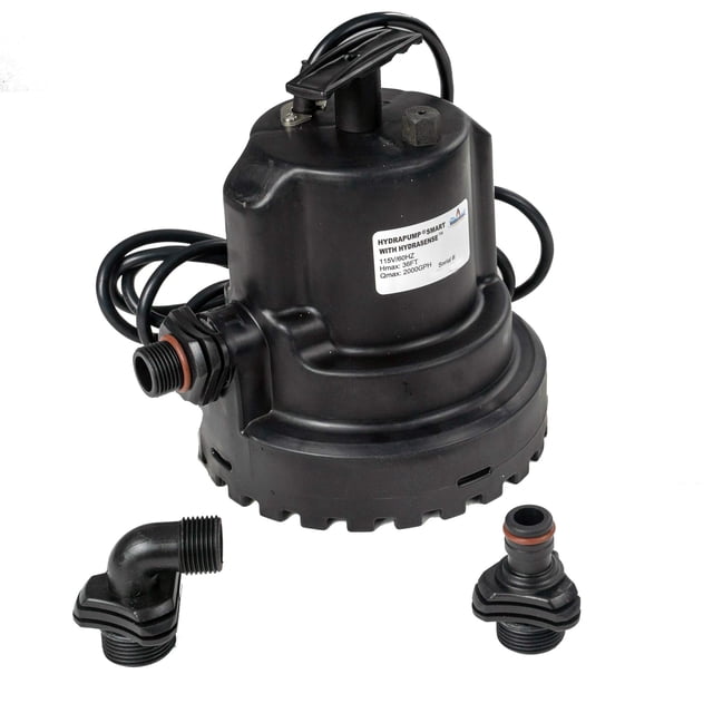 Watershed Innovations Hydrapump Smart - Bomba De Agua Sumergible - Bomba Inteligente - Bomba Eléctrica Portátil - Tecnología Hydradetect Para Funcionamiento Automático