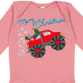 thumbnail image 4 of Inktastic Merry Christmas- Santa drives a monster truck Boys or Girls Long Sleeve Baby Bodysuit, 4 of 5