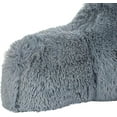 thumbnail image 3 of Klear Vu Shaggy Bed Rest Back Support Pillow - Large Reading Pillow, 30" x 21", Gray, 3 of 5